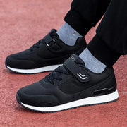 Women Running Shoes Winter Men Lace-up Walking Sneaker Sport Flats Comfortable Breathable Black Size 35-45 Loafers For Parents