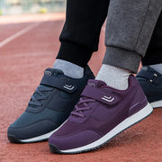 Women Running Shoes Winter Men Lace-up Walking Sneaker Sport Flats Comfortable Breathable Black Size 35-45 Loafers For Parents
