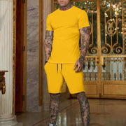 Casual & Fashionable summer outdoor breathable sports suit men's T-shirt plus shorts