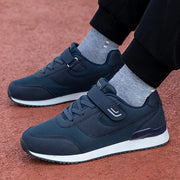 Women Running Shoes Winter Men Lace-up Walking Sneaker Sport Flats Comfortable Breathable Black Size 35-45 Loafers For Parents