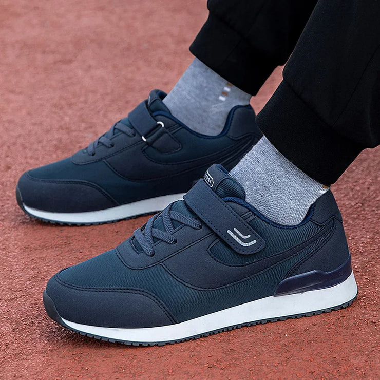 Women Running Shoes Winter Men Lace-up Walking Sneaker Sport Flats Comfortable Breathable Black Size 35-45 Loafers For Parents