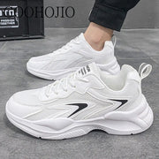 Spring Autumn New Brand Designer White Casual Shoes Men Breathable Running Shoes Men Comfortable All-match Flat Men Sneakers