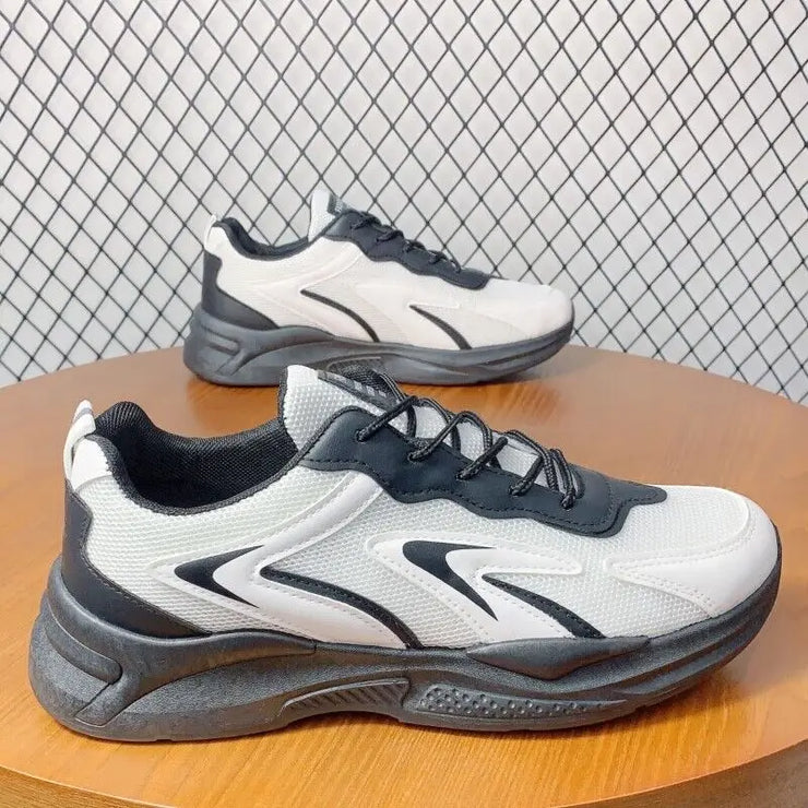 Spring Autumn New Brand Designer White Casual Shoes Men Breathable Running Shoes Men Comfortable All-match Flat Men Sneakers